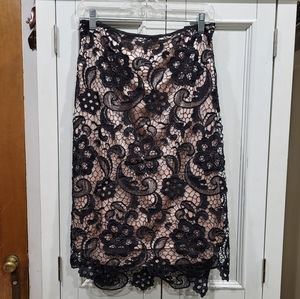 Monroe & Main Black overlay skirt